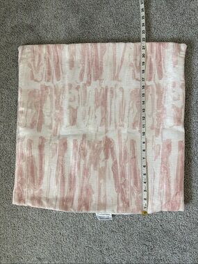 Pastel Pink Brushstroke Decorative Pillow Cover